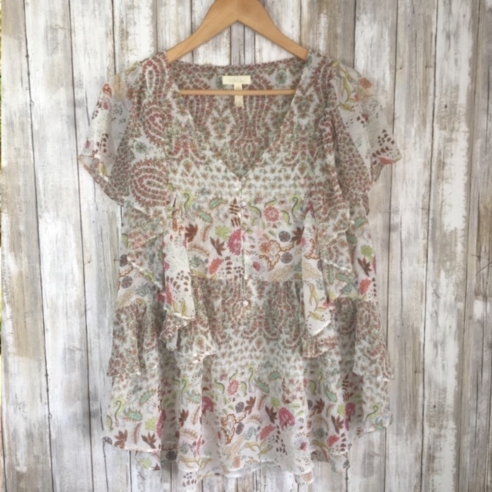 Matilda Jane Floral Fly By Layered Blouse - Picture 2 of 7